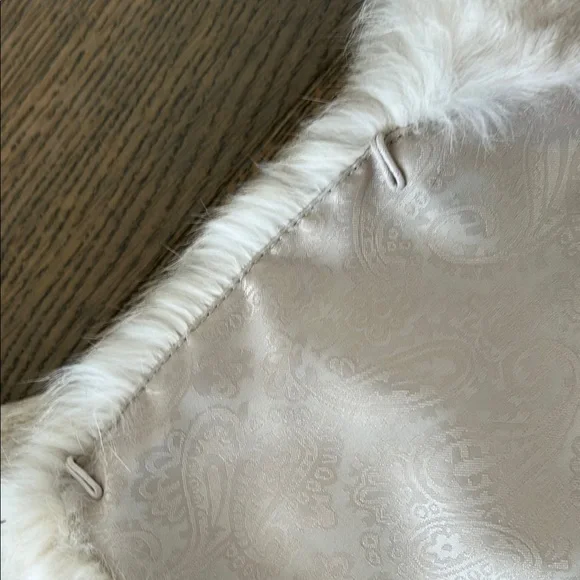 Fur Cropped Jacket in Cream/Beige - Picture 5 of 5